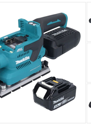 Makita DBO 381 F1U Akku Schwingschleifer 18 V 93 x 185 mm Brushless + 1x Akku 3,0 Ah - ohne Ladegerät