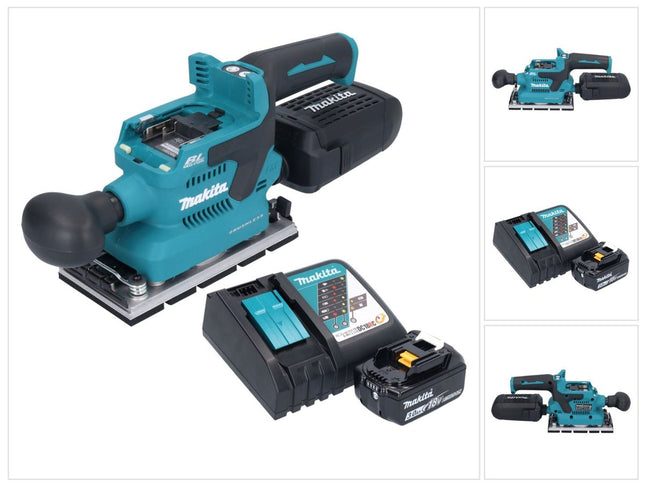 Makita DBO 381 RF1U 18 V 93 x 185 mm Vibrofinitrice a batteria senza spazzole + 1x batteria 3,0 Ah + caricabatterie