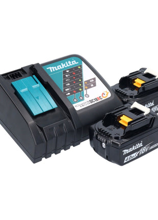 Makita DBO 381 RMU Ponceuse vibrante sans fil 18 V 93 x 185 mm Brushless + 2x batterie 4,0 Ah + chargeur