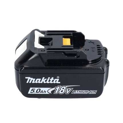 Makita DBO 381 T1U 18 V 93 x 185 mm Levigatrice vibrante a batteria senza spazzole + 1x batteria 5,0 Ah - senza caricabatteria