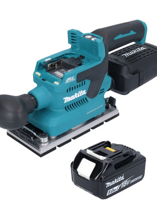 Makita DBO 381 T1U Ponceuse vibrante sans fil 18 V 93 x 185 mm Brushless + 1x batterie 5,0 Ah - sans chargeur