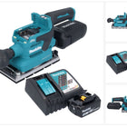 Makita DBO 381 RT1U Akku Schwingschleifer 18 V 93 x 185 mm Brushless + 1x Akku 5,0 Ah + Ladegerät