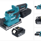 Makita DBO 381 G1U Akku Schwingschleifer 18 V 93 x 185 mm Brushless + 1x Akku 6,0 Ah - ohne Ladegerät