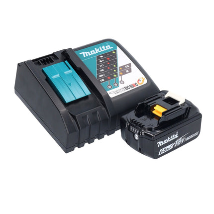 Makita DBO 381 RG1U 18 V 93 x 185 mm Vibrofinitrice a batteria senza spazzole + 1x batteria 6,0 Ah + caricabatterie