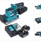 Makita DBO 381 RGU 18 V 93 x 185 mm Vibrofinitrice a batteria senza spazzole + 2x batteria 6,0 Ah + caricabatterie