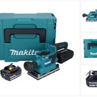 Makita DBO 381 F1JU 18 V 93 x 185 mm Levigatrice vibrante a batteria senza spazzole + 1x batteria 3,0 Ah + Makpac - senza caricabatterie