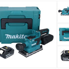 Makita DBO 381 M1JU 18 V 93 x 185 mm Levigatrice vibrante a batteria senza spazzole + 1x batteria 4,0 Ah + Makpac - senza caricabatterie