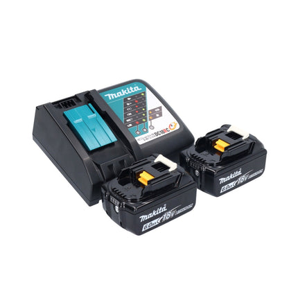 Makita DBO 381 RGJU 18 V 93 x 185 mm Levigatrice vibrante a batteria senza spazzole + 2x batteria 6,0 Ah + caricabatterie + Makpac