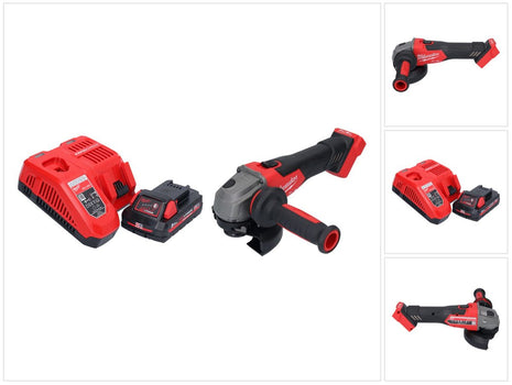 Meuleuse d'angle sur batterie Milwaukee M18 FSAG125X-301 18 V 125 mm sans balais + 1x batterie 3,0 Ah + chargeur