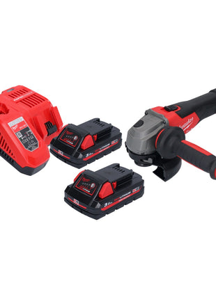 Milwaukee M18 FSAG125X-302 Akku Winkelschleifer 18 V 125 mm Brushless + 2x Akku 3,0 Ah + Ladegerät