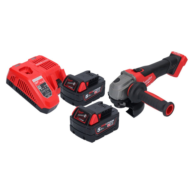 Milwaukee M18 FSAG125X-502 Akku Winkelschleifer 18 V 125 mm Brushless + 2x Akku 5,0 Ah + Ladegerät