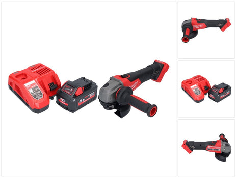 Milwaukee M18 FSAG125X-551 Meuleuse d'angle sans fil 18 V 125 mm Brushless + 1x batterie 5,5 Ah + chargeur