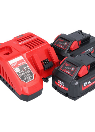 Milwaukee M18 FSAG125X-552 meuleuse d'angle sans fil 18 V 125 mm Brushless + 2x batterie 5,5 Ah + chargeur