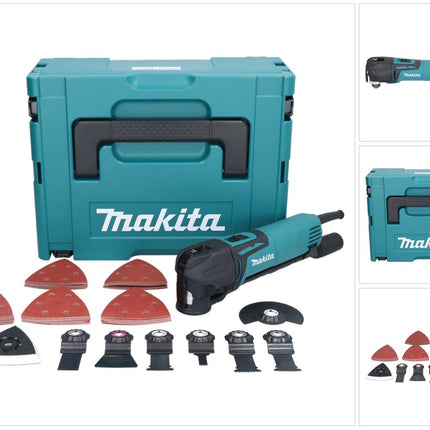 Makita TM 3010 CX3J utensile multifunzione 320 W OIS / Starlock + kit accessori 59 pezzi + Makpac
