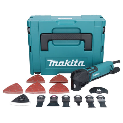 Makita TM 3010 CX3J utensile multifunzione 320 W OIS / Starlock + kit accessori 59 pezzi + Makpac