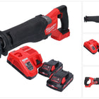 Milwaukee M18 FSZ-302 Seghetto alternativo a batteria 18 V Brushless + 2 batterie 3,0 Ah + caricabatterie