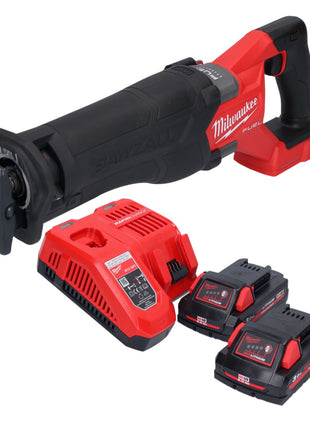 Milwaukee M18 FSZ-302 Akku Recipro Säbelsäge 18 V Brushless + 2x Akku 3,0 Ah + Ladegerät