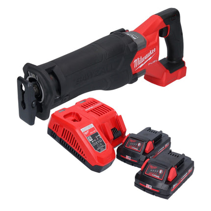 Milwaukee M18 FSZ-302 Seghetto alternativo a batteria 18 V Brushless + 2 batterie 3,0 Ah + caricabatterie