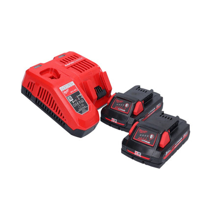 Milwaukee M18 FSZ-302 Seghetto alternativo a batteria 18 V Brushless + 2 batterie 3,0 Ah + caricabatterie