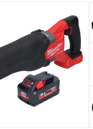 Milwaukee M18 FSZ-551 akumulatorowa pilarka szablasta 18 V bezszczotkowa + 1x akumulator 5,5 Ah - bez ładowarki