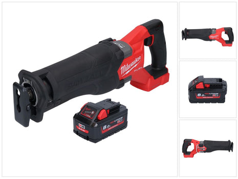 Milwaukee M18 FSZ-801 sega alternativa a batteria 18 V brushless + 1x batteria 8,0 Ah - senza caricabatterie