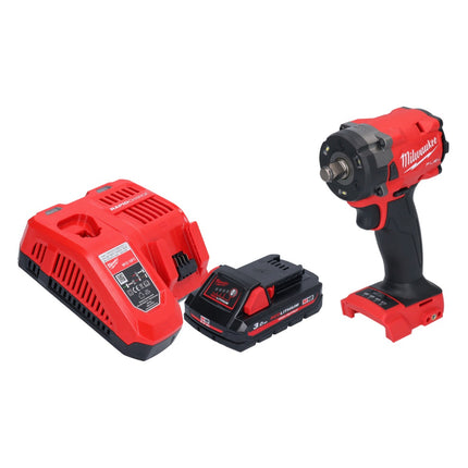 Avvitatore a impulsi a batteria Milwaukee M18 FIW2F12-301 18 V 339 Nm 1/2" brushless + 1x batteria ricaricabile 3,0 Ah + caricatore