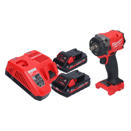 Milwaukee M18 FIW2F12-302 Avvitatore a impulsi a batteria 18 V 339 Nm 1/2" brushless + 2x batteria ricaricabile 3,0 Ah + caricabatterie