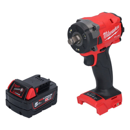 Avvitatore a impulsi a batteria Milwaukee M18 FIW2F12-501 18 V 339 Nm 1/2" senza spazzole + 1x batteria ricaricabile 5,0 Ah - senza caricabatterie
