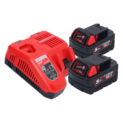 Milwaukee M18 FIW2F12-502 Avvitatore a impulsi a batteria 18 V 339 Nm 1/2" brushless + 2x batteria ricaricabile 5,0 Ah + caricabatterie