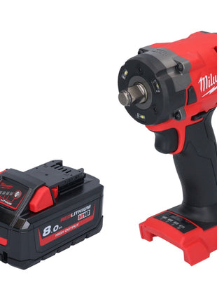 Milwaukee M18 FIW2F12-801 Akku Schlagschrauber 18 V 339 Nm 1/2" Brushless + 1x Akku 8,0 Ah - ohne Ladegerät