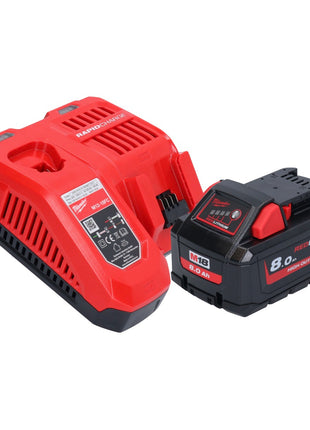 Milwaukee M18 FIW2F12-801 atornillador de impacto inalámbrico 18 V 339 Nm 1/2" sin escobillas + 1x batería 8,0 Ah + cargador