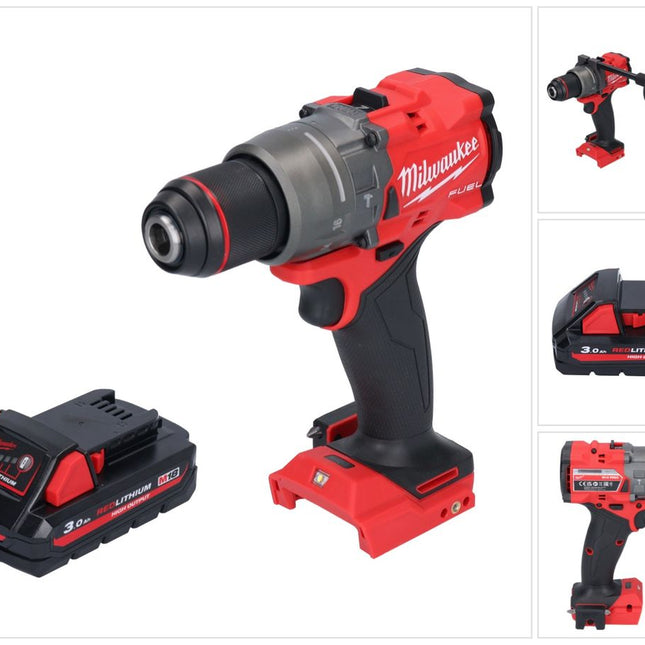 Milwaukee M18 FPD3-301 trapano a percussione a batteria 18 V 158 Nm brushless + 1x batteria ricaricabile 3,0 Ah - senza caricabatterie