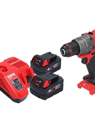 Milwaukee M18 FPD3-402 akumulatorowa wiertarko-wkrętarka udarowa 18 V 158 Nm bezszczotkowa + 2x akumulator 4,0 Ah + ładowarka