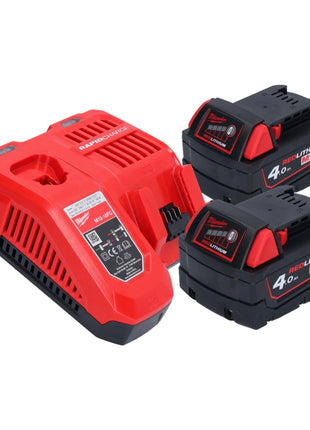 Milwaukee M18 FPD3-402 akumulatorowa wiertarko-wkrętarka udarowa 18 V 158 Nm bezszczotkowa + 2x akumulator 4,0 Ah + ładowarka