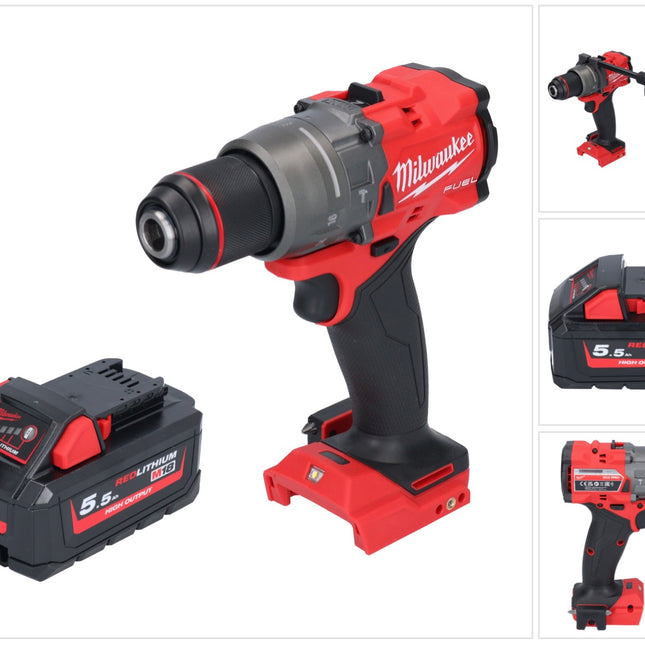 Milwaukee M18 FPD3-551 trapano a percussione a batteria 18 V 158 Nm brushless + 1x batteria ricaricabile 5,5 Ah - senza caricabatterie