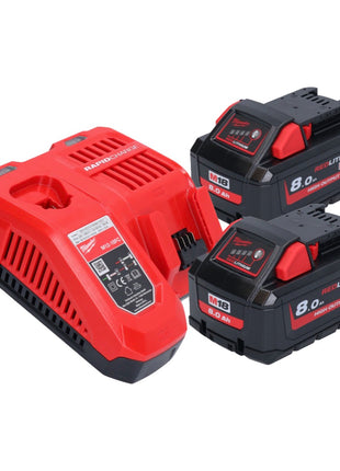 Milwaukee M18 FPD3-802 Akku Schlagbohrschrauber 18 V 158 Nm Brushless + 2x Akku 8,0 Ah + Ladegerät