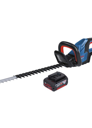 Bosch GHE 18V-60 Professional Akku Heckenschere 18 V 60 cm Brushless + 1x Akku 4,0 Ah - ohne Ladegerät