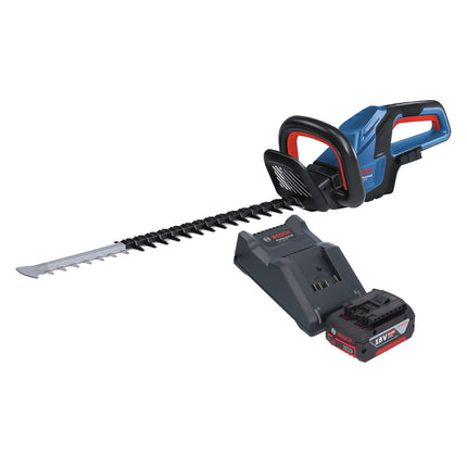 Bosch GHE 18V-60 Tagliasiepi professionale a batteria 18 V 60 cm senza spazzole + 1x batteria 4,0 Ah + caricabatterie