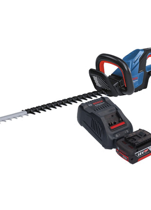 Bosch GHE 18V-60 Professional Akku Heckenschere 18 V 60 cm Brushless + 1x Akku 5,0 Ah + Ladegerät