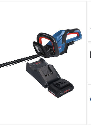 Bosch GHE 18V-60 Cortasetos a batería profesional 18 V 60 cm sin escobillas + 1x batería ProCORE 4,0 Ah + cargador