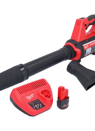 Milwaukee M12 BBL-251 akumulatorowa dmuchawa 12 V + 1x akumulator 2,5 Ah + ładowarka