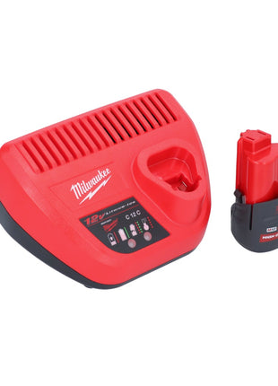 Milwaukee M12 BBL-251 akumulatorowa dmuchawa 12 V + 1x akumulator 2,5 Ah + ładowarka