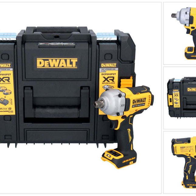 DeWalt DCF 892 NT 18 V 813 Nm 1/2'' Avvitatore a impulsi a batteria senza spazzole + TSTAK - senza batteria, senza caricabatteria