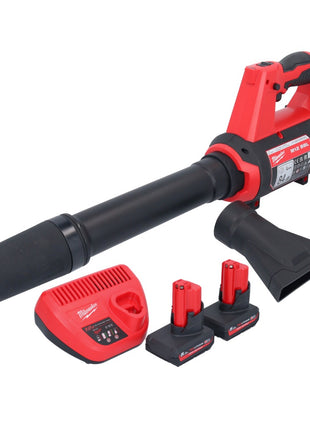 Milwaukee M12 BBL-502 Akku Gebläse 12 V + 2x Akku 5,0 Ah + Ladegerät