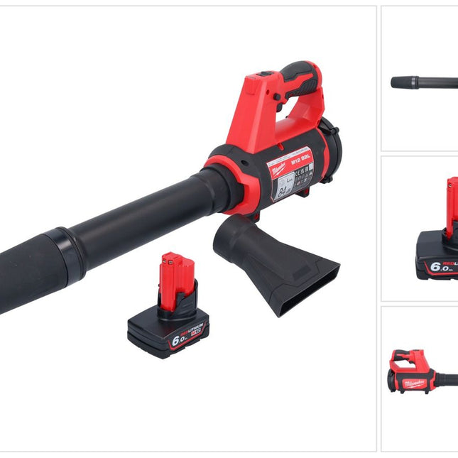 Milwaukee M12 BBL-601 Soffiatore a batteria 12 V + 1x batteria 6,0 Ah - senza caricabatteria