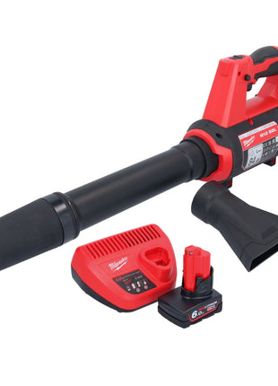 Milwaukee M12 BBL-601 akumulatorowa dmuchawa 12 V + 1x akumulator 6,0 Ah + ładowarka