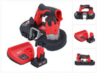 Milwaukee M12 BS-401 Akku Bandsäge 12 V 41 x 41 mm + 1x Akku 4,0 Ah + Ladegerät