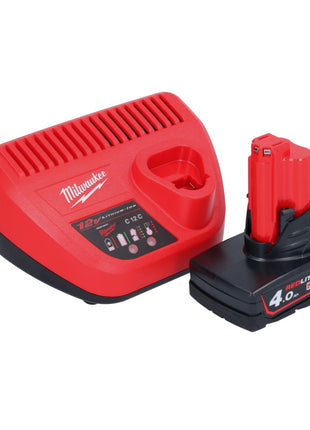 Milwaukee M12 BS-401 Akku Bandsäge 12 V 41 x 41 mm + 1x Akku 4,0 Ah + Ladegerät