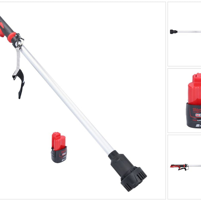 Pompa di trasferimento a batteria Milwaukee M12 BSWP-201 12 V 34 l/min + 1x batteria ricaricabile 2,0 Ah - senza caricabatterie