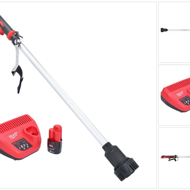 Milwaukee M12 BSWP-201 Akku Transferpumpe 12 V 34 l/min + 1x Akku 2,0 Ah + Ladegerät